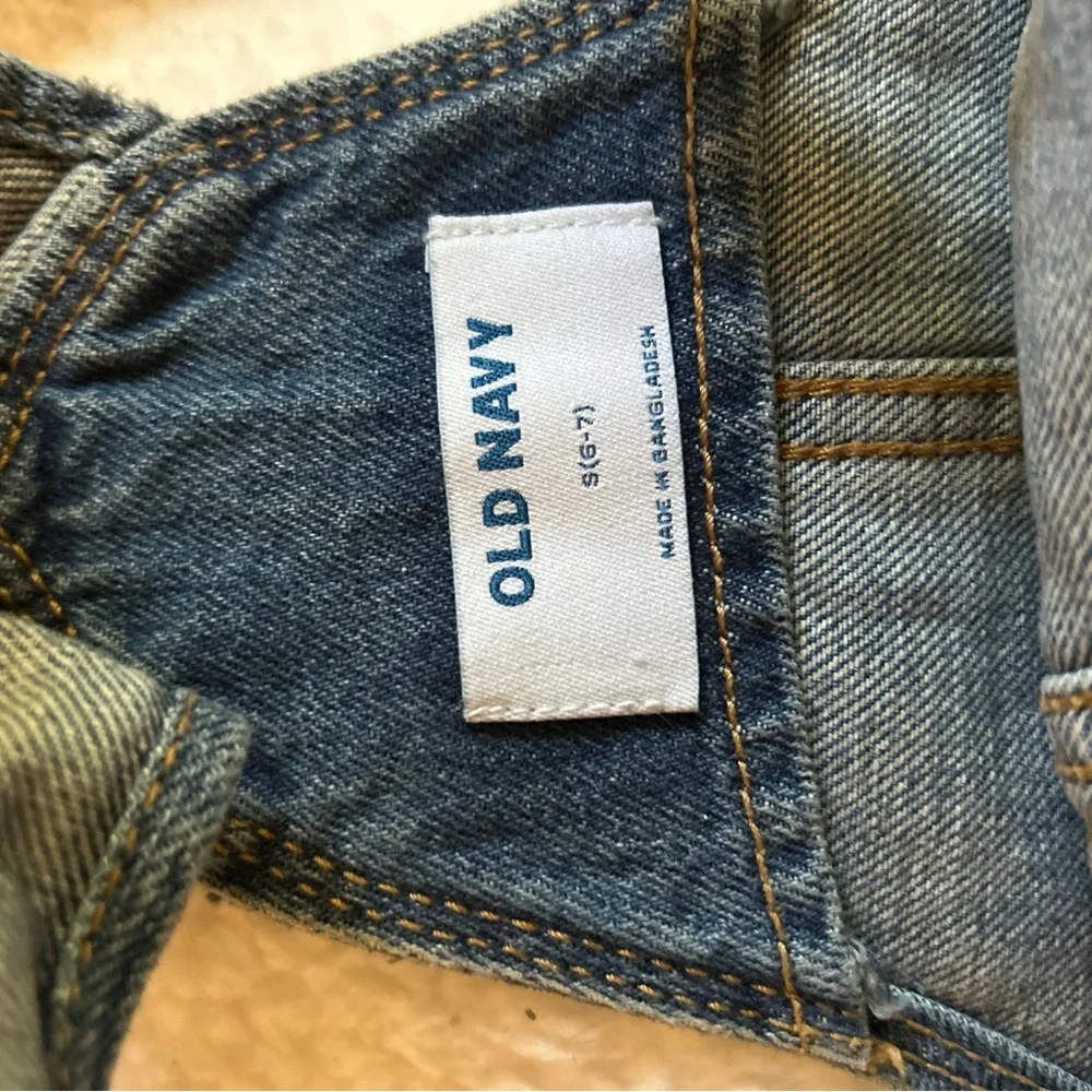 Kids Denim Overalls with Distressed Details - Picture 3 of 6